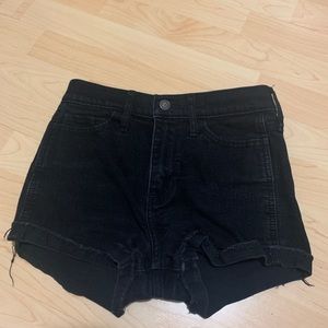 Hollister Black High Waisted Shorts